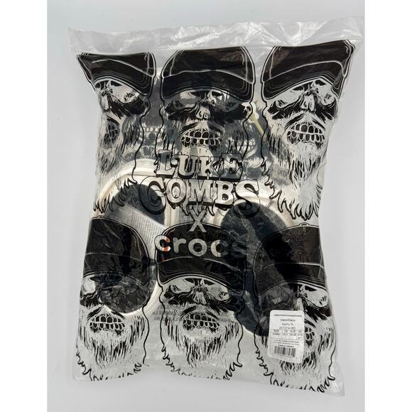 Crocs Classic Lined Clog Luke Combs Skully Sz 11M #145 - Picture 6 of 10